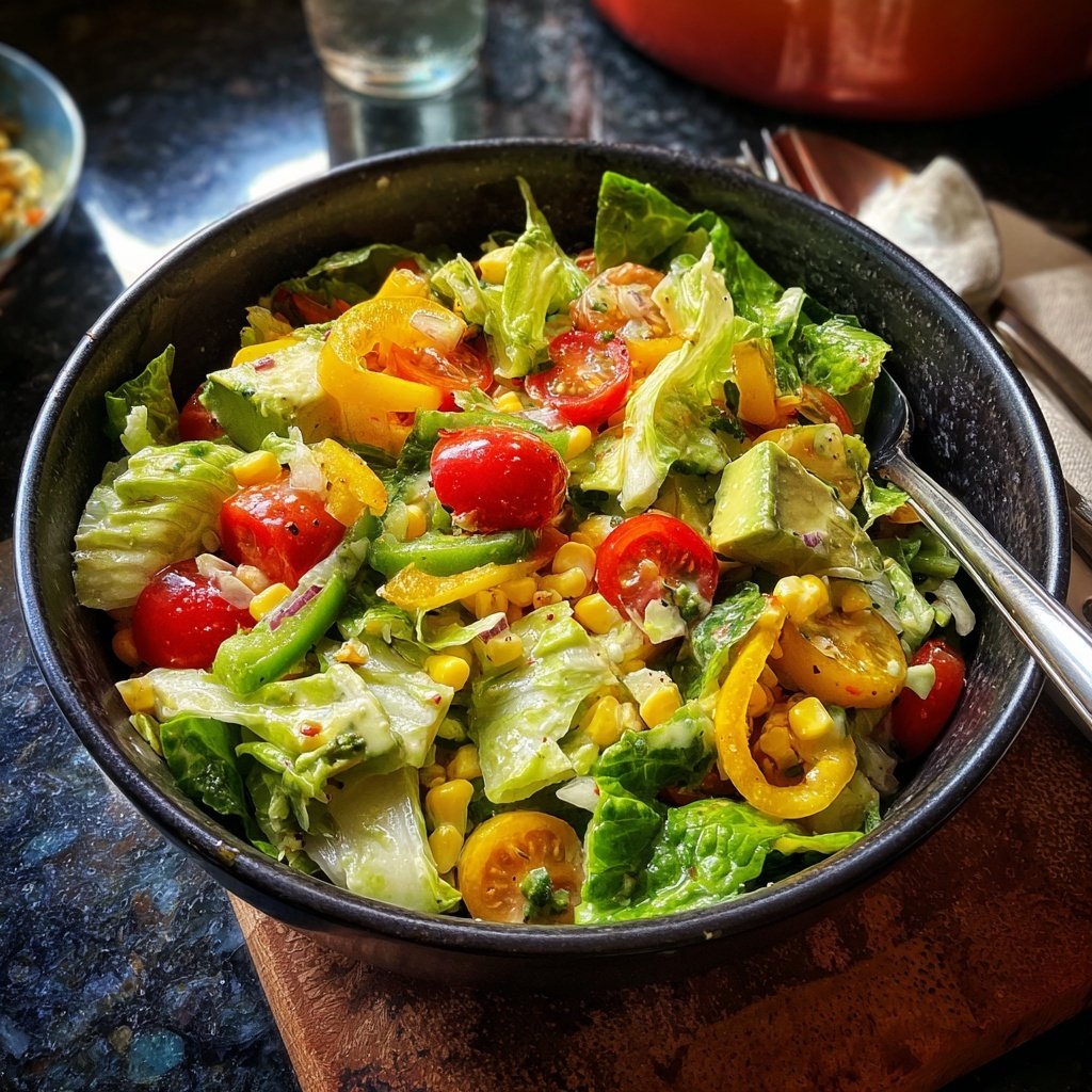 Salat Zum Grillen Mit Avocado Und Mais