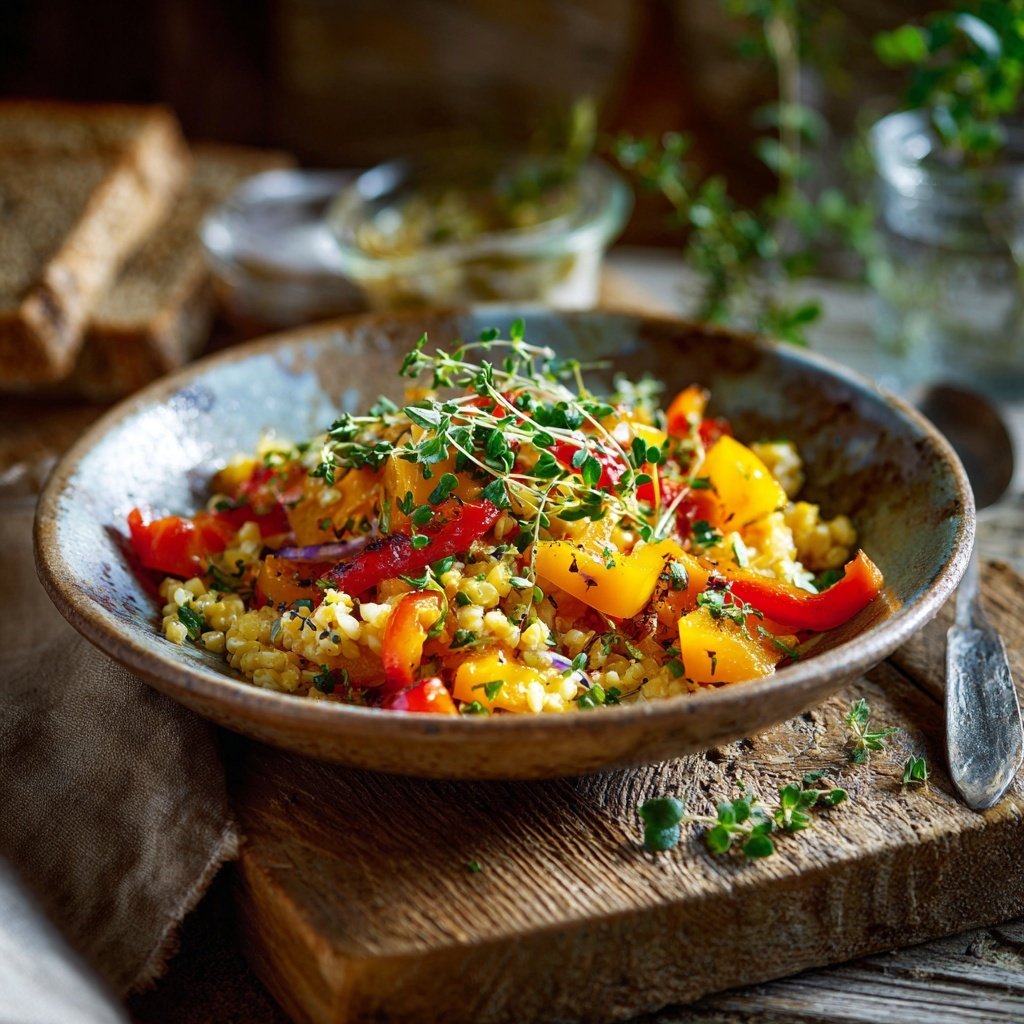 Linsensalat Mit Paprika Zum Grillen