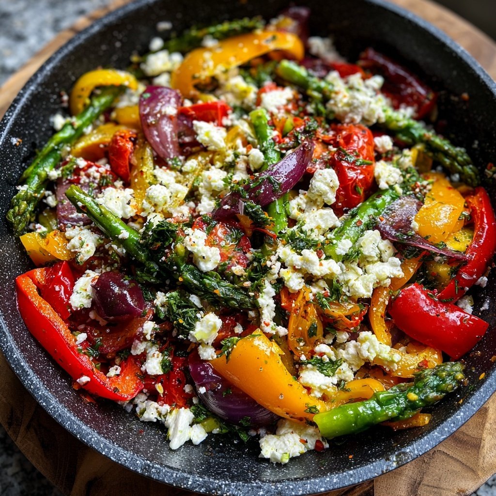 Gesund & Leicht Mediterrane Gemüsepfanne mit Feta