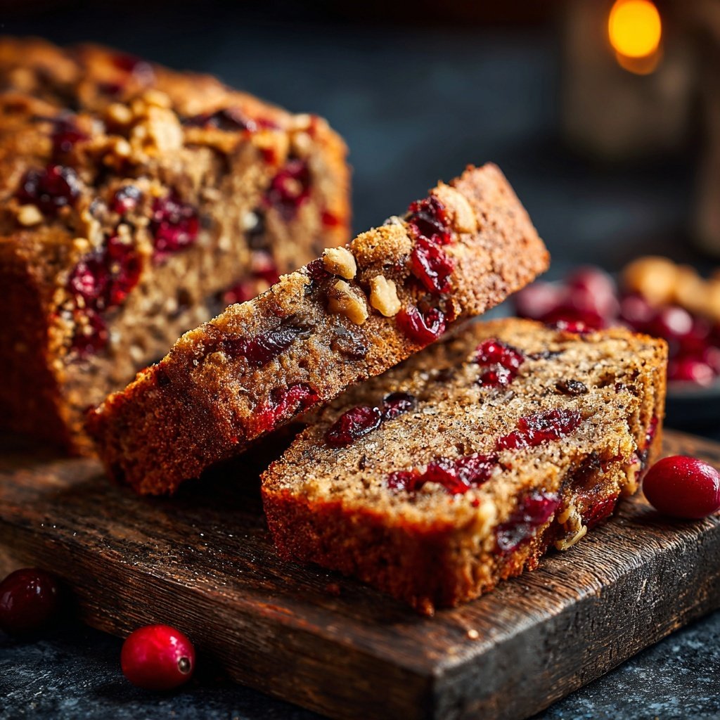 Einfaches Cranberry-Bananen-Nussbrot
