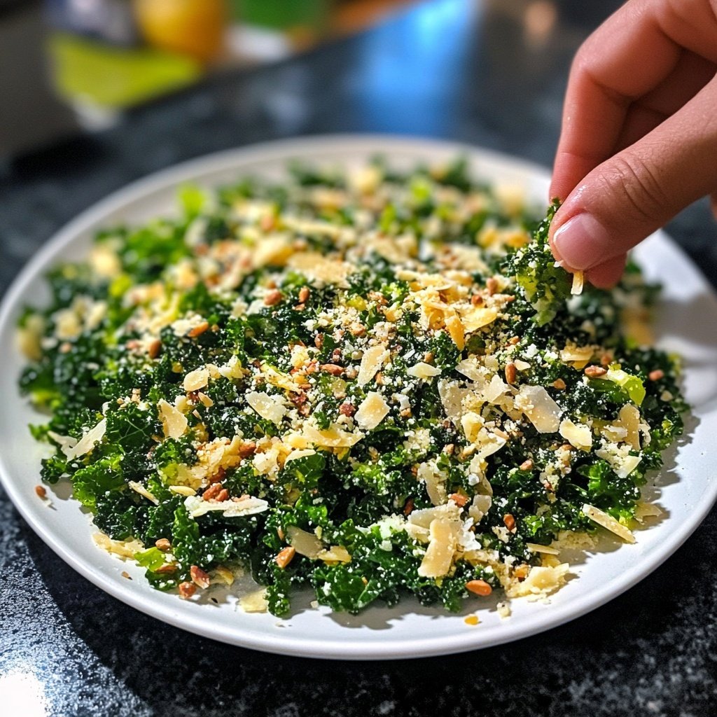 Parmesan-Pistazien-Kale-Salat