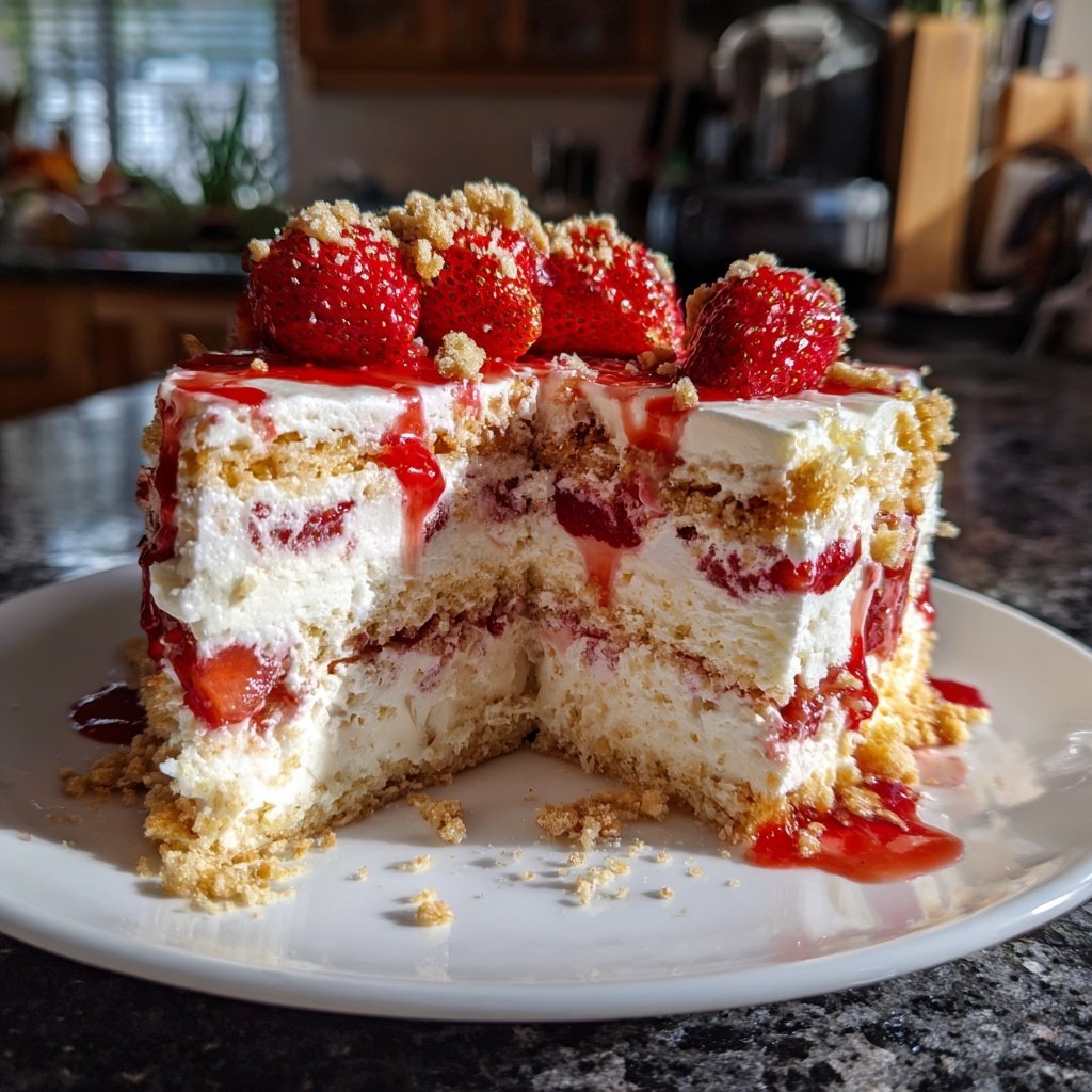 Erdbeer Joghurt Torte Mit Biskuit