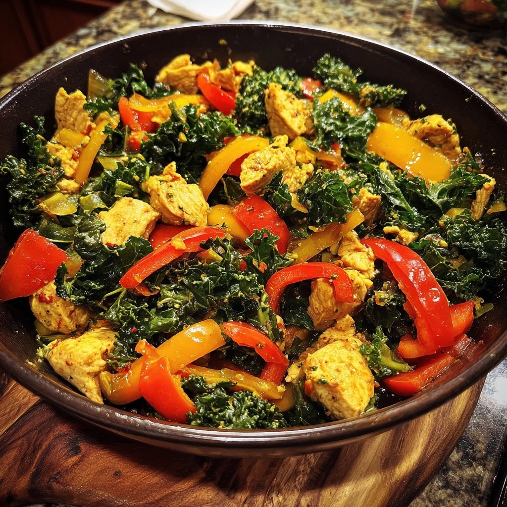 Kalorienarme Abend Pfanne