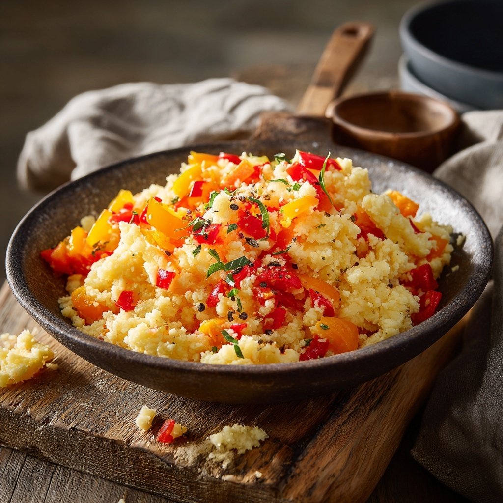 Blumenkohl Reis Mit Paprika