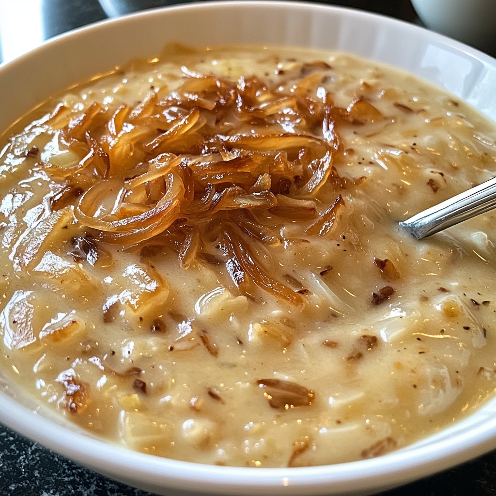 Blumenkohlsuppe mit Zwiebeln und Knoblauch