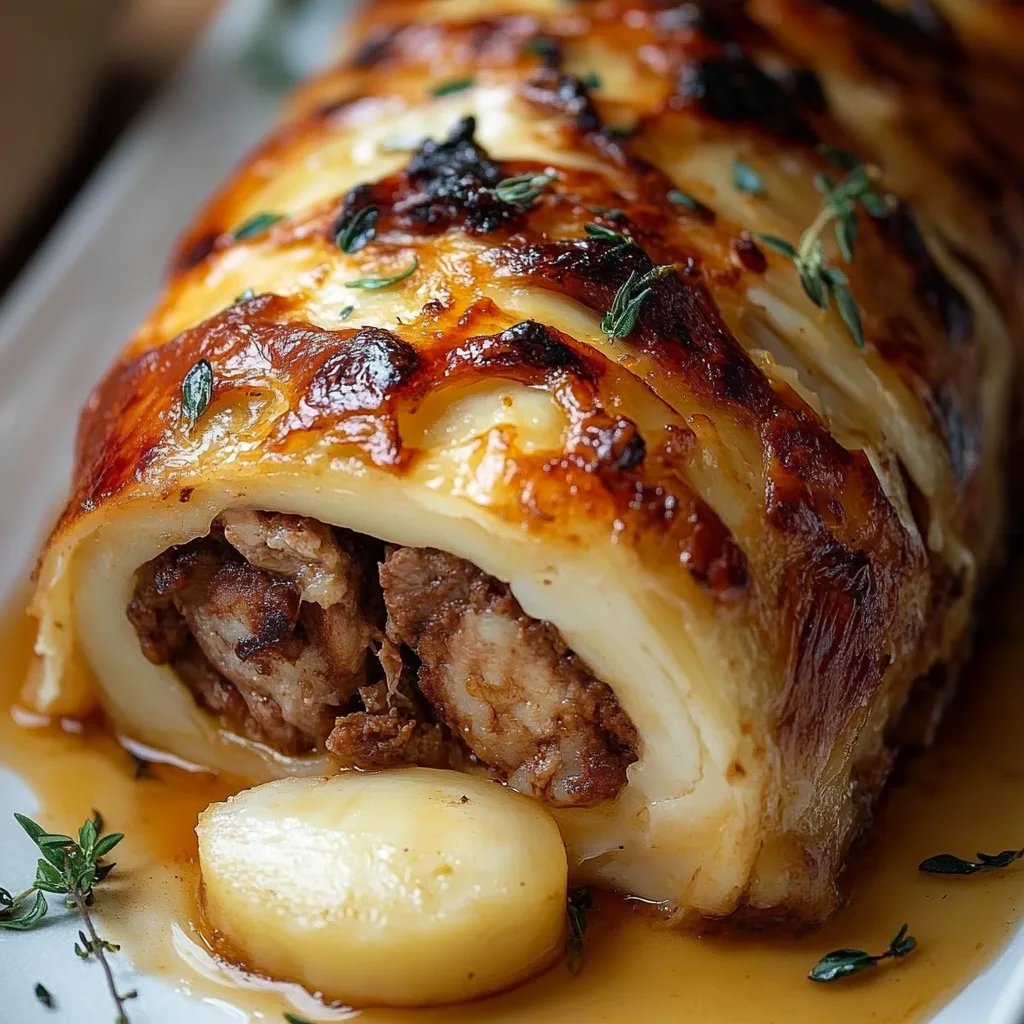 Hackfleisch-Käse-Rolle