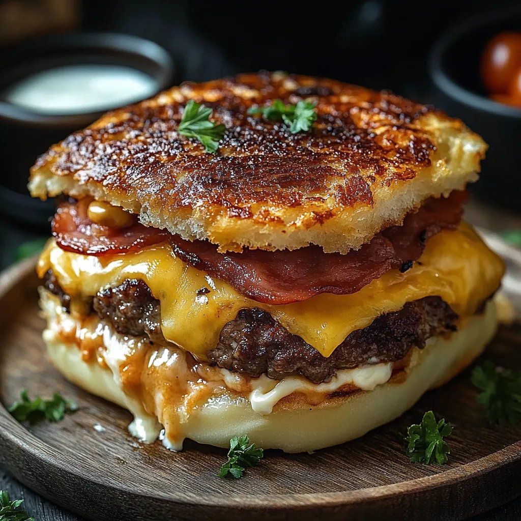 Low-Carb-Auflauf mit Bacon und Cheeseburger