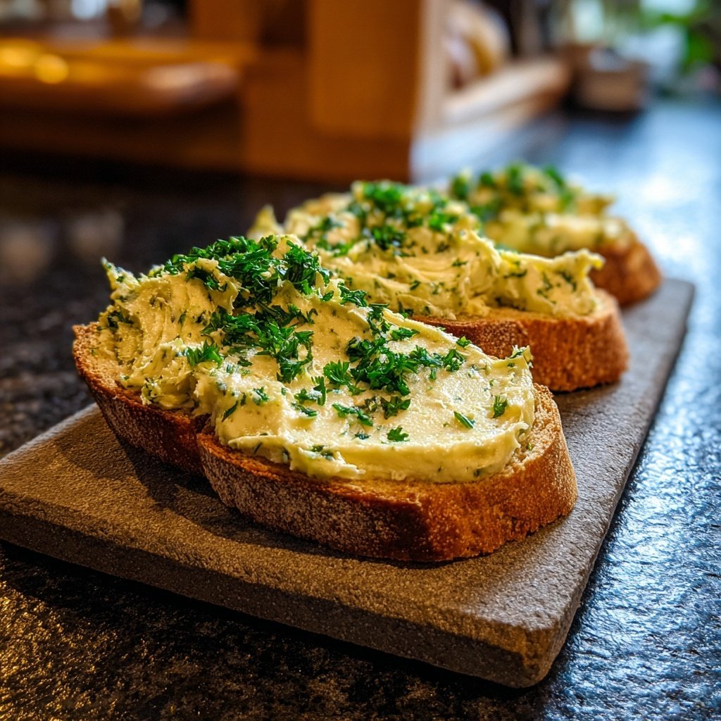 Kräuterbutter Mit Knoblauch Und Petersilie